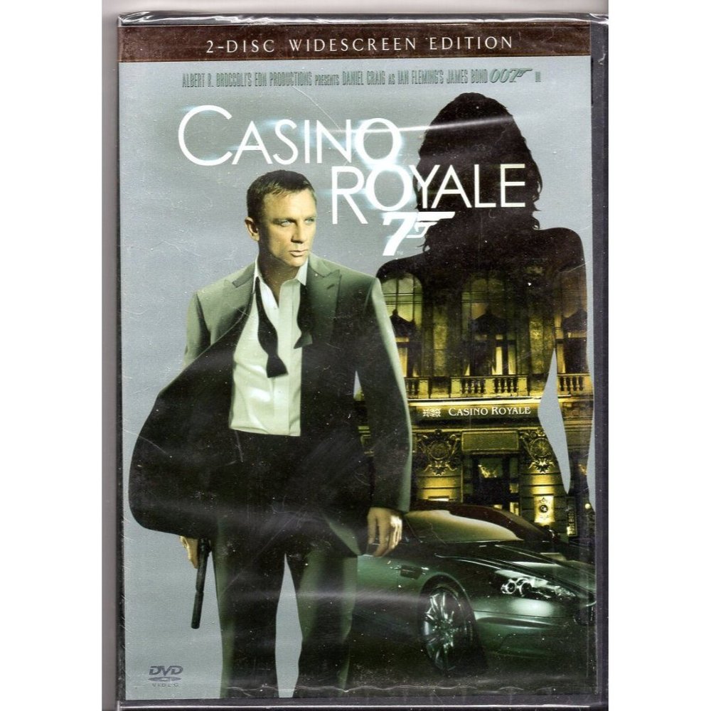 CASINO ROYALE, 007 JAMES BOND, DANIEL CRAIG DVD Rated PG-13, BRAND-NEW SEALED